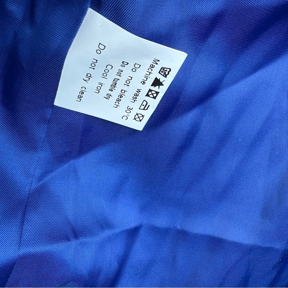 NWT Allegra K Blue Velvet Blazer Women’s size large - Picture 14 of 15